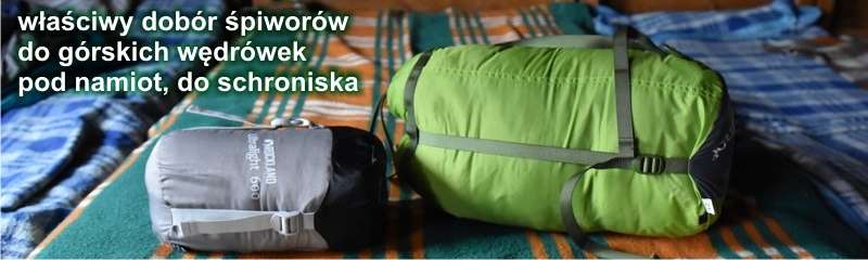 dobór śpiworów