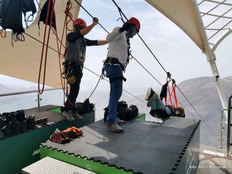 Najdluzsza tyrolka na swiecie Zipline Jebel Jais in Ras al Khaimah ZEA 15