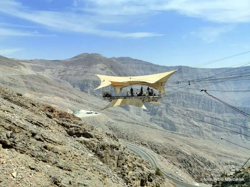 Najdluzsza tyrolka na swiecie Zipline Jebel Jais in Ras al Khaimah ZEA 22