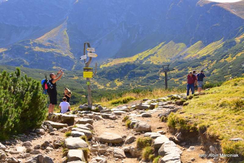 turysci w Dolinie Gasienicowej Tatry 2020 8