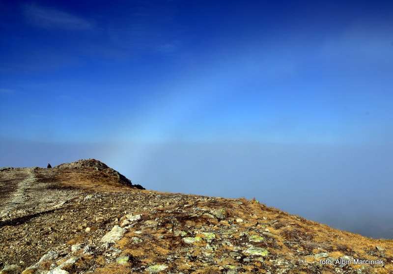 Czerwone Wierchy jesiennie Biała Tęcza zwana fog bow 4