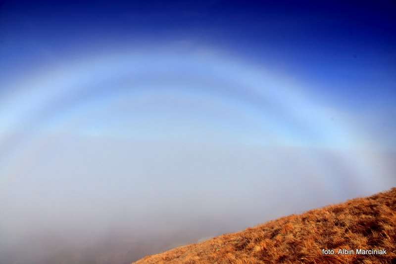 Czerwone Wierchy jesiennie Biała Tęcza zwana fog bow 6