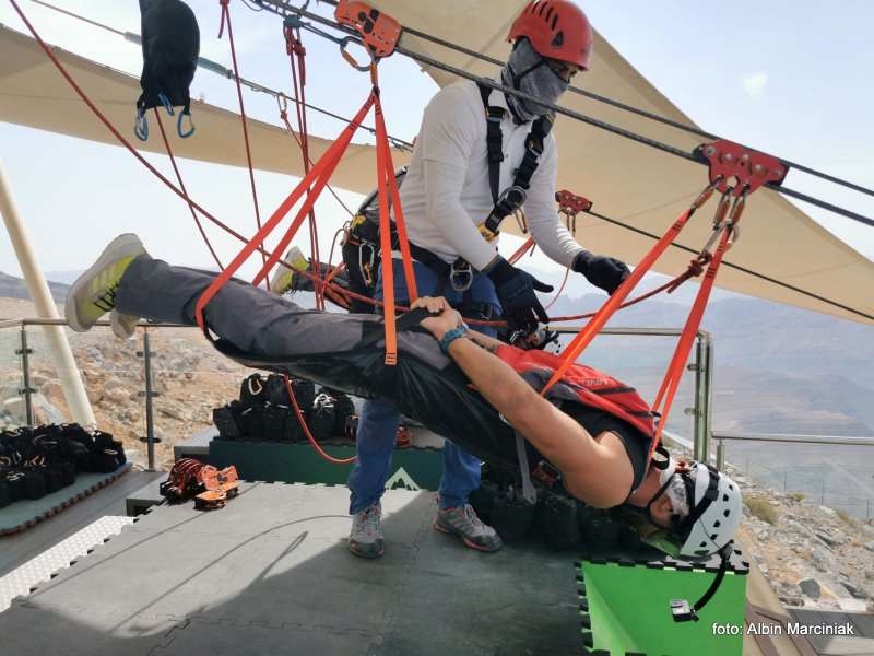 Najdluzsza tyrolka na swiecie Zipline Jebel Jais in Ras al Khaimah ZEA 11