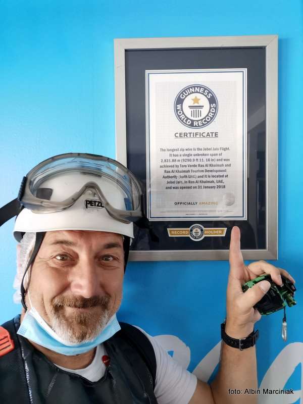 Najdluzsza tyrolka na swiecie Zipline Jebel Jais in Ras al Khaimah ZEA 30