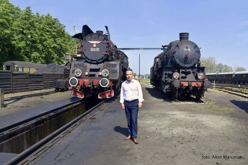Parowozownia Wolsztyn Burmistrz Wolsztyna Wojciech Lis 3