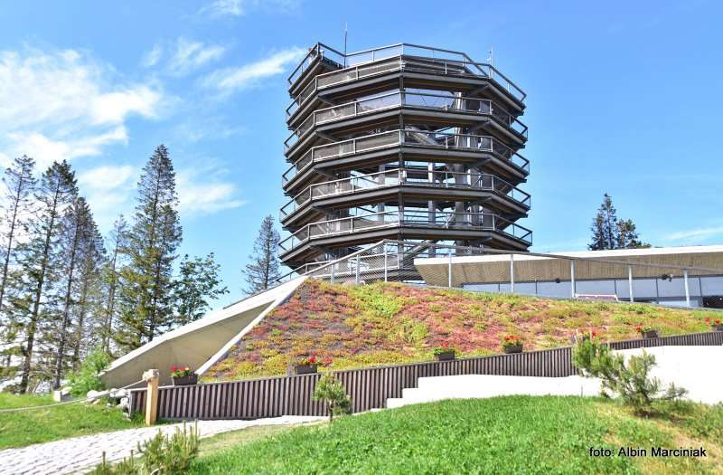 wieża widokowa ścieżka w koronach Słowacja 2