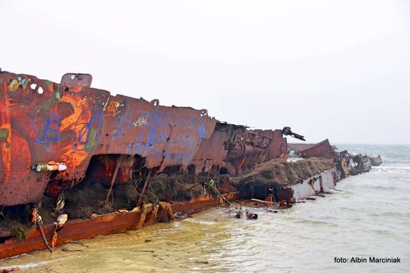 Wrak statku ORP Wicher II oraz ORP Grom II na Helu 2