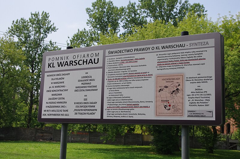 Plik:Pomnik ofiarom KL Warschau na Skwerze im. Alojzego Pawełka w Warszawie (2).JPG