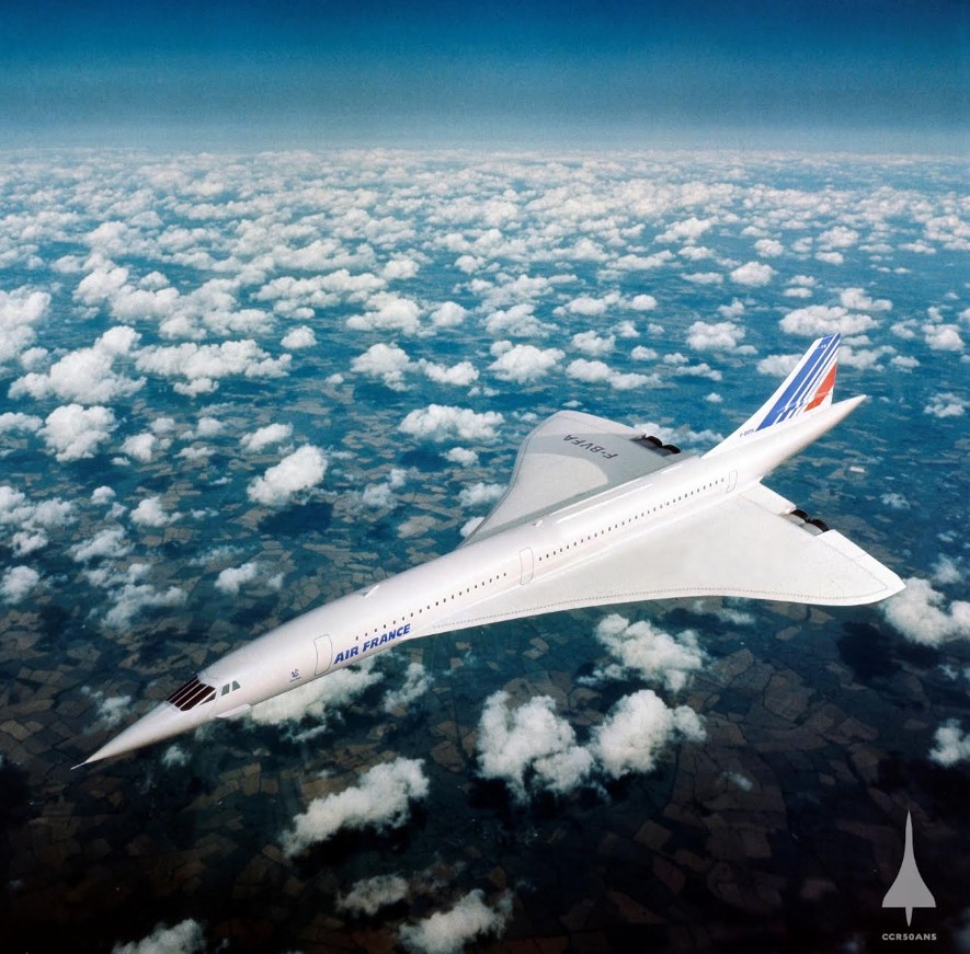 Concorde Air France w powietrzu