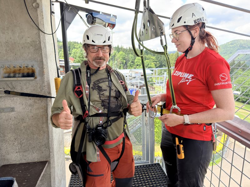 Czechy Zipline Klíny
