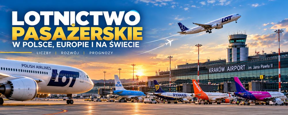 Lotnictwo pasażerskie w liczbach. Polska, Europa i świat