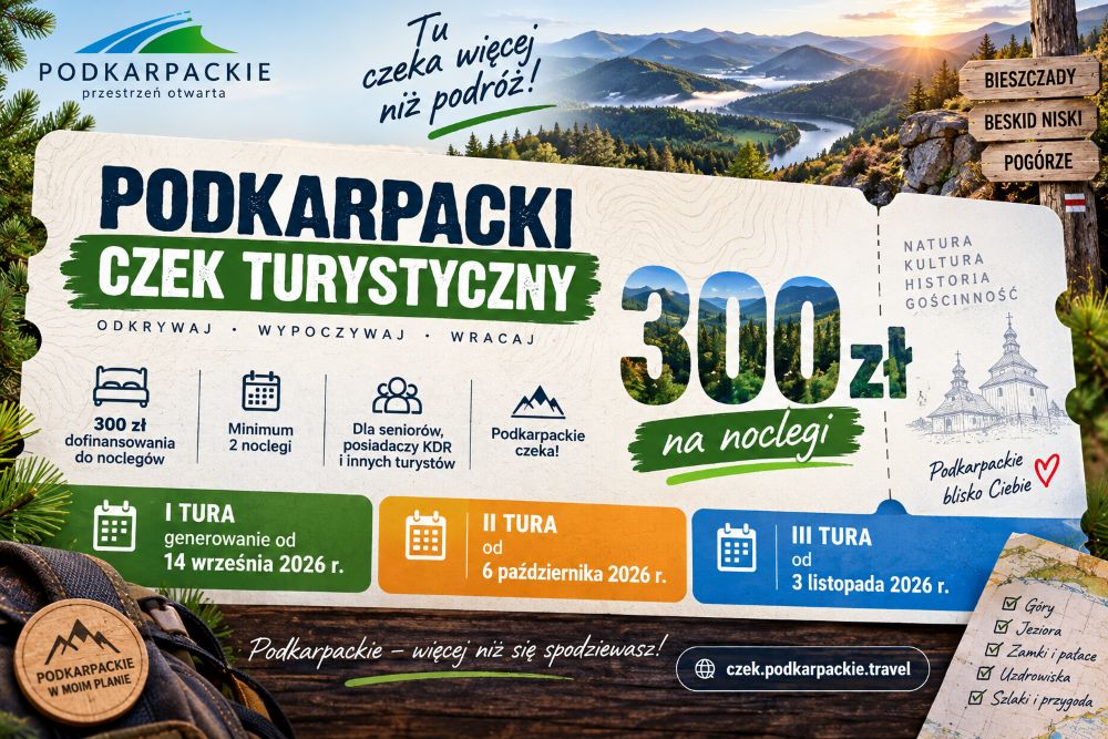Podkarpacki Czek Turystyczny 2026