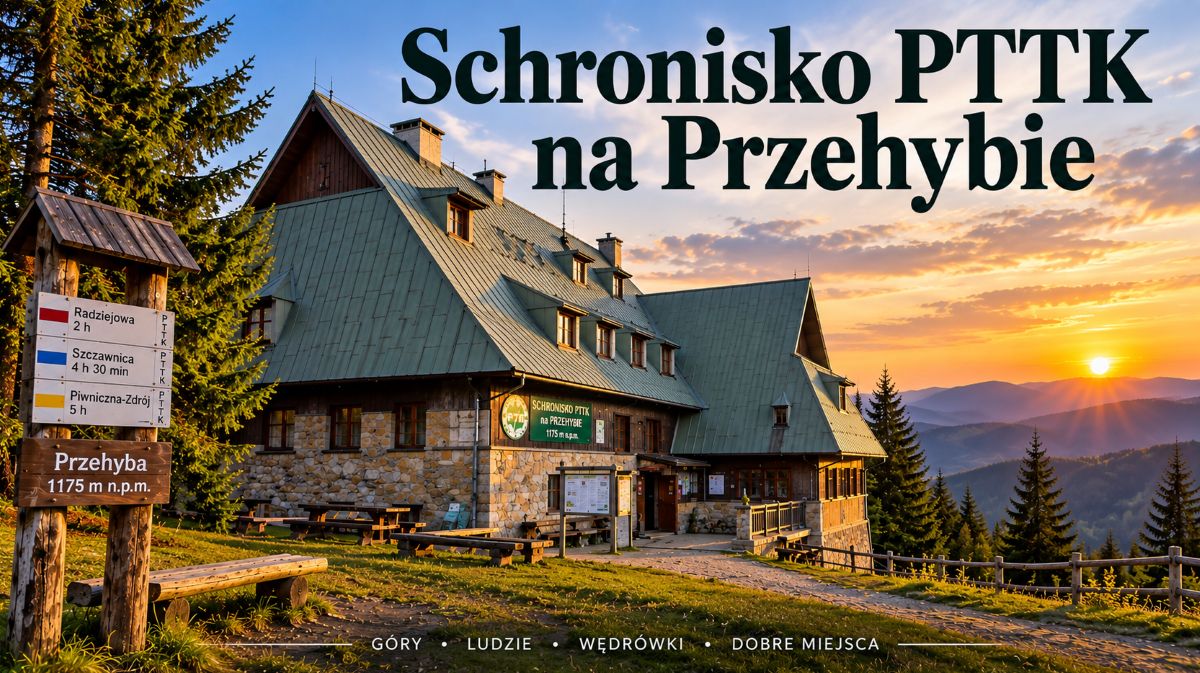 Schronisko PTTK na Przehybie w Beskidzie Sądeckim