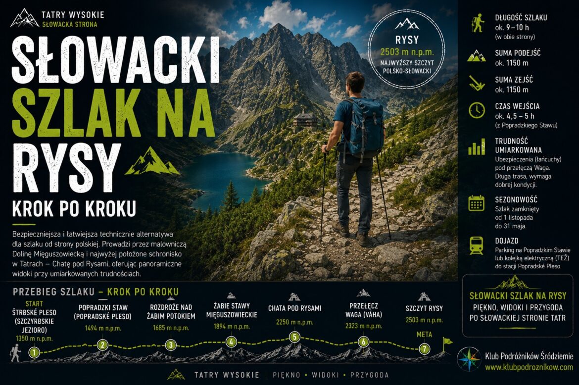 Słowacki szlak na Rysy krok po kroku