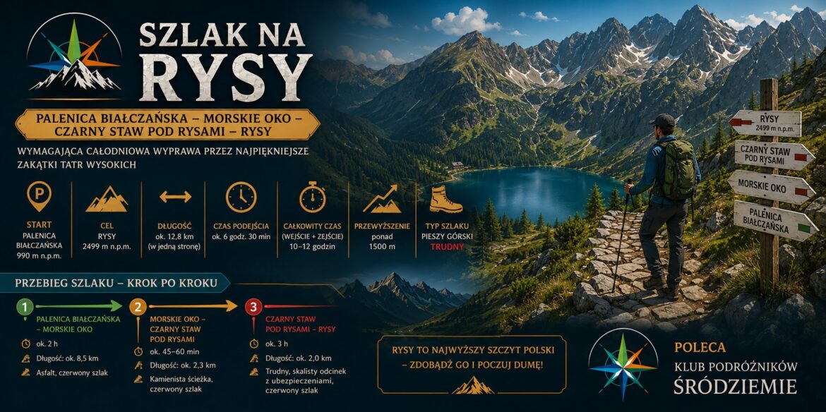 Szlak na Rysy szczegółowy opis i przebieg szlaku