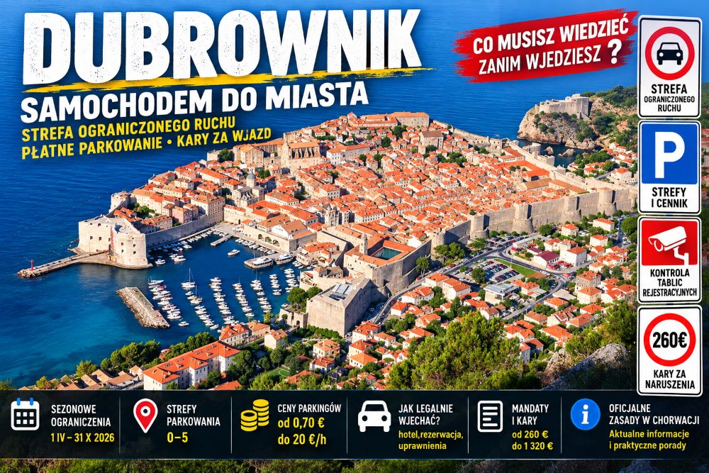 strefa ograniczonego ruchu w Dubrowniku