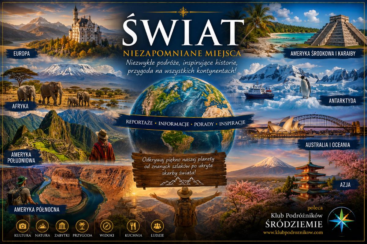 Świat – podróże przez wszystkie kontynenty